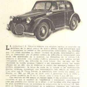La petite voiture J.A Grégoire