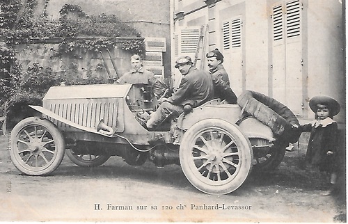 H.Farman sur sa 120 chx Panhard-Levassor