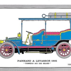 PANHARD et LEVASSOR 1905 tonneau Roi des Belges