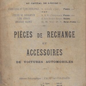 Pièces de rechange et accessoires 12/1905 barré par 2 / 1906
