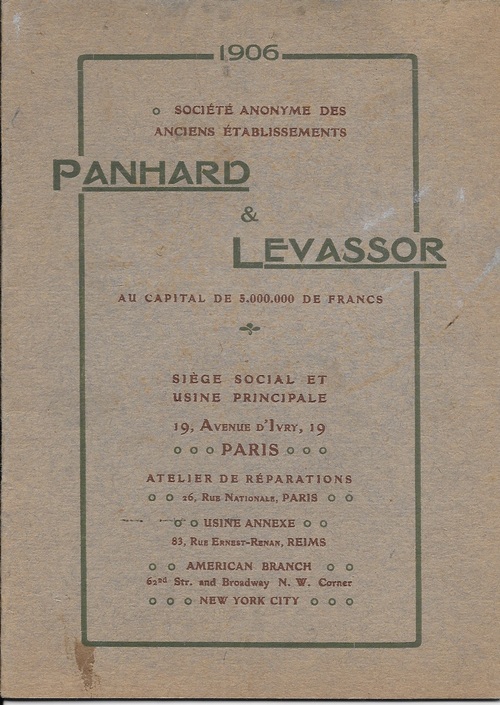 Panhard & levassor 1906