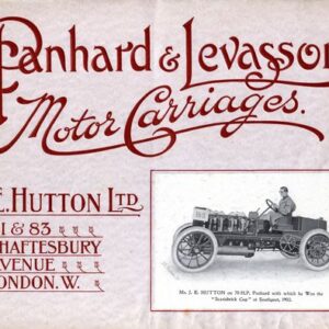 Panhard & levassor motor carriages