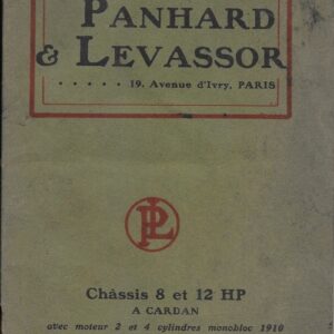 P.R. Chassis 8 et 12 HP à cardan