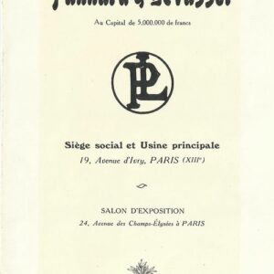 Panhard & levassor - PL Tarif 1912