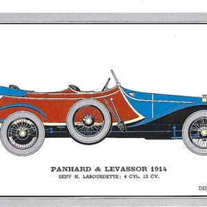 PANHARD et LEVASSOR 1914 skiff H. Labourdette 4 cyl. 12 CV