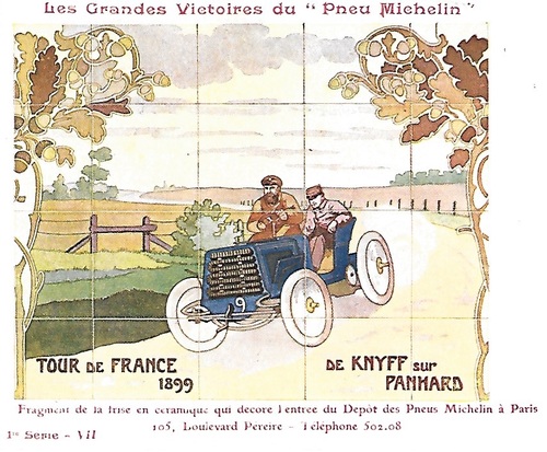 TOUR de FRANCE de KNYFF sur PANHARD