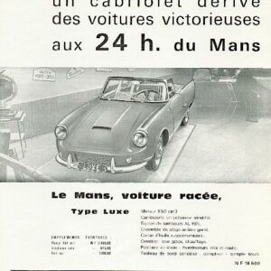 Dans la tradition DB ...le mans, voiture racée, type luxe