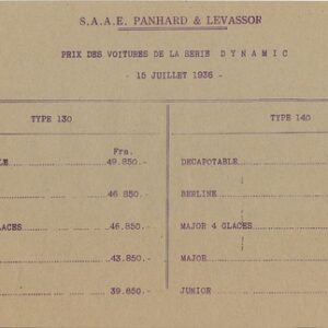 prix des dynamic