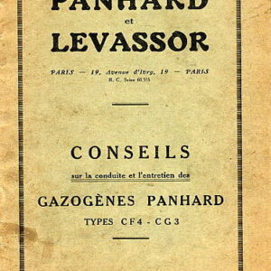 ... gazogènes types CF4 - CG3
