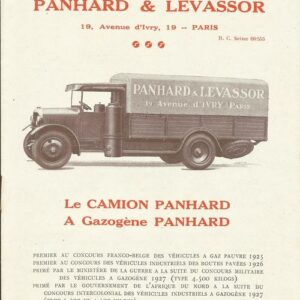Le camion à gazogène Panhard