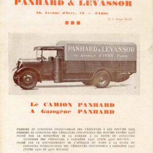 Le camion à gazogène Panhard