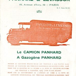 Le camion à gazogène Panhard