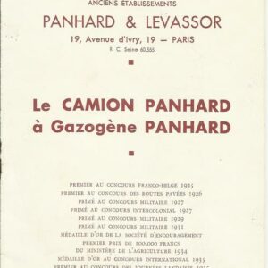 Le camion à gazogène Panhard