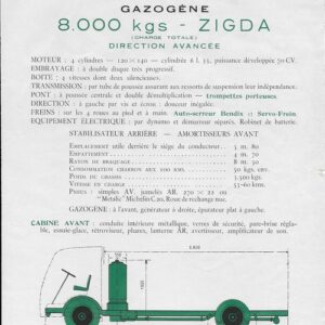 gazogène 8000 kg ZIGDA