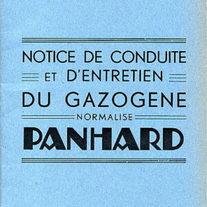 ...gazogène Panhard type Normalisé