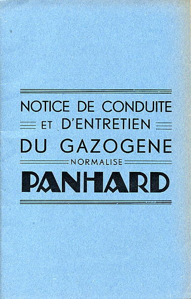 ...gazogène Panhard type Normalisé