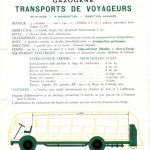 Gazogène transports de voyageurs