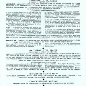 Gazogène type porté