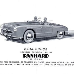 Dyna Junior nouvelle création 1952 de Panhard