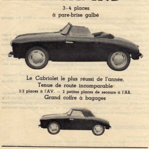 Le cabriolet sport 54 Panhard