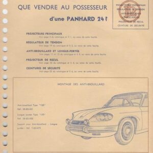 Que vendre au possesseur d'une Panhard 24 ?