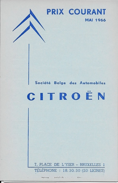 Prix courant mai 1966