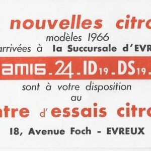 Les nouvelles Citroën modèle 1966