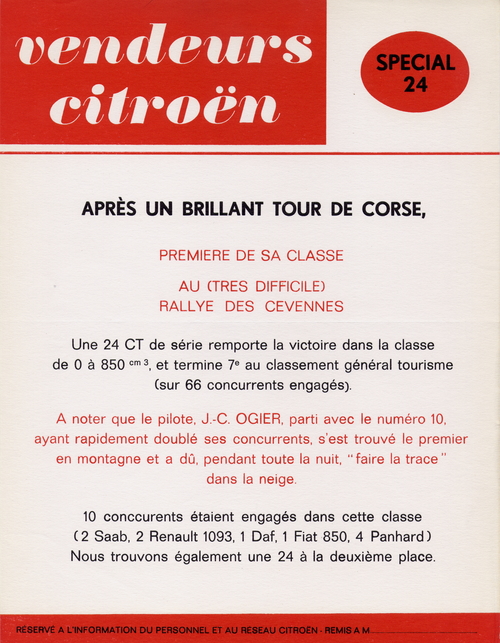 Vendeurs Citroën Spécial 24