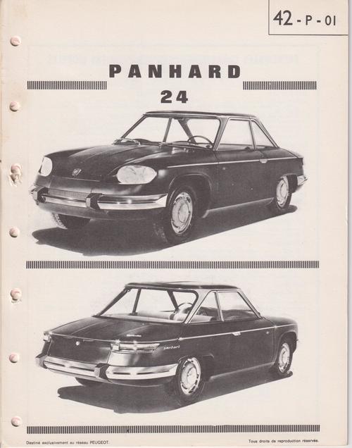 Panhard 24 - voitures particulières