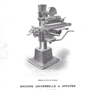 machine universelle à affuter V.2.F.