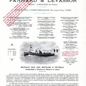 Bateaux mus par moteurs à pétrole foctionnant à l'esence de pétrole ou à l'alcool