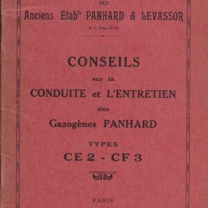 Gazogènes Panhard types CE2 - CF3