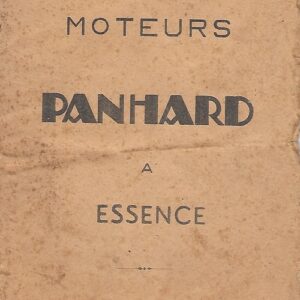 notice d'entretien des  moteurs PANHARD à essence