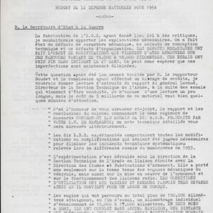Conseil de la république du 1 / 4 / 1954 ( E.B.R. )