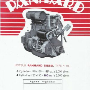 Panhard moteur diesel type 4 HL.