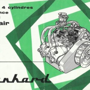 Moteur 4 cylindres à esence refroidi par air Panhard