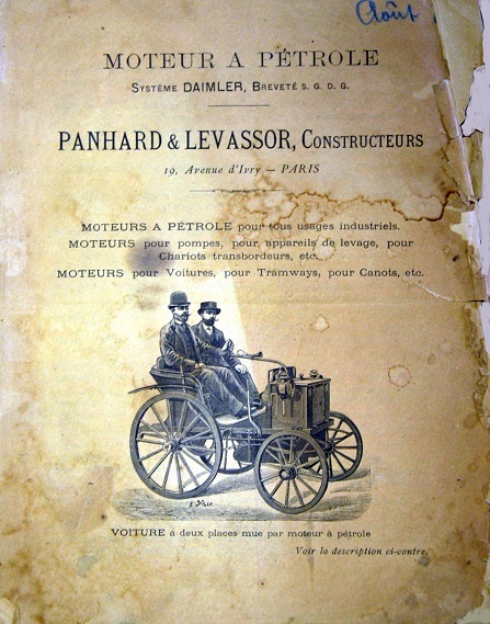 Moteur à pétrole système Daimler breveté S.G.D.G.