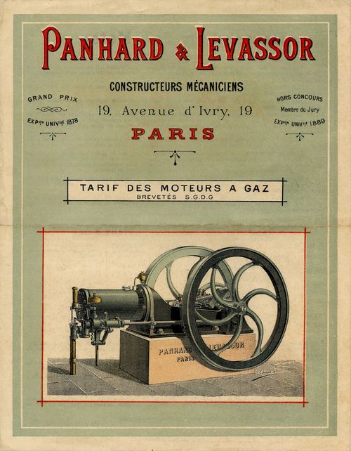 Tarif des moteurs à gaz