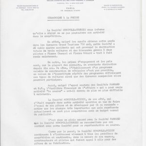 Arrêt de la compétition