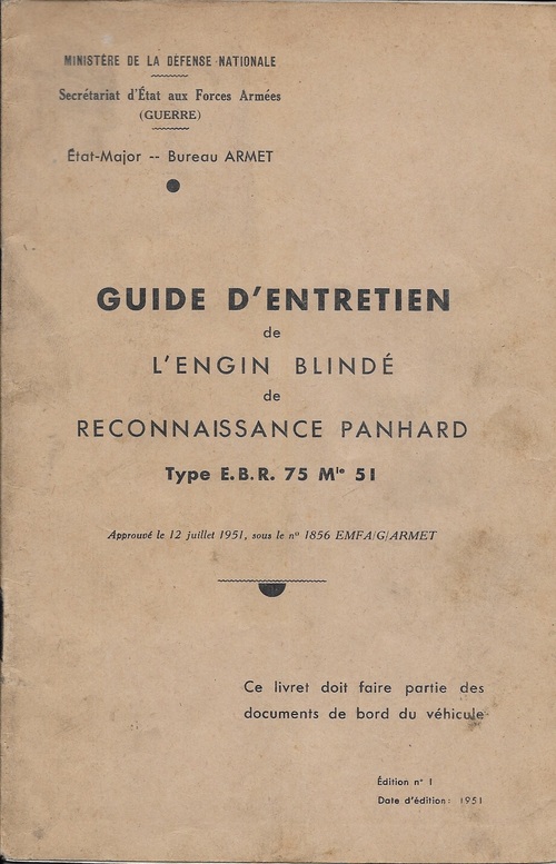 Guide d'entretien de l' E. B. R.