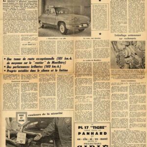 La Panhard PL17 Tigre : une voiture pour le tourisme et la conduite sportive