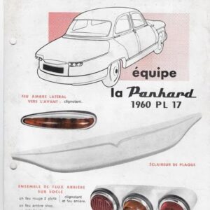 Scintex équipe la Panhard 1960 PL 17