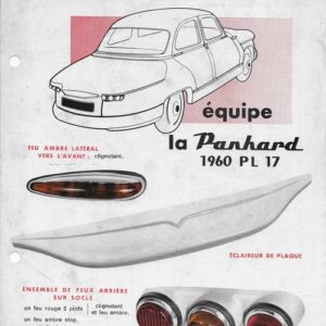 Scintex équipe la panhard 1960 PL17