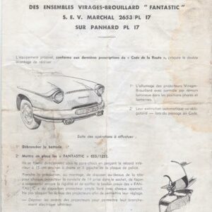Instructions pour la pose des ensembles virages-brouillard Fantastic