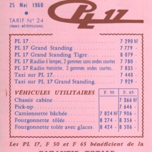 Tarif N° 24