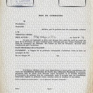 Bon de commande