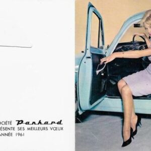 Panhard vous présente ses meilleurs voeux pour 1961