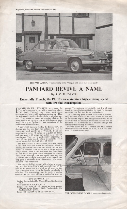 Panhard revive a name