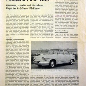 Versuch mit dem Panhard PL17 1961