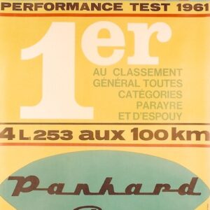 Caltex performance test 1961 ... Panhard PL 17